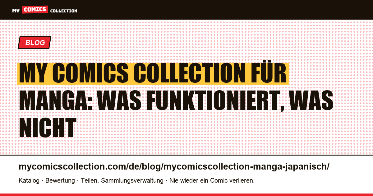 My Comics Collection und japanischer Manga: Was die App wirklich leistet — Artikelillustration