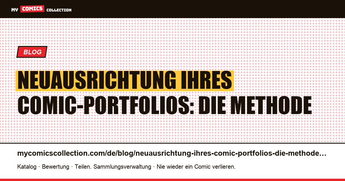 Neuausrichtung Ihres Comic-Portfolios: die Methode — Artikelillustration