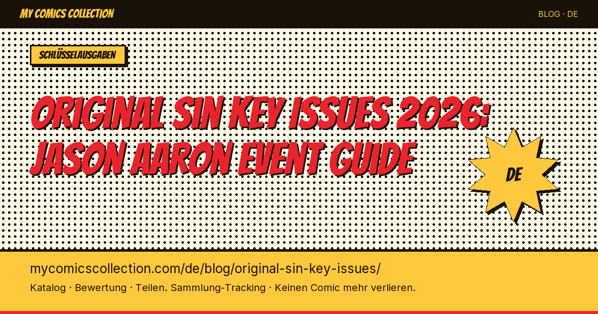 Original Sin Key Issues: Jason Aarons Marvel Event 2014 — Artikel-Illustration