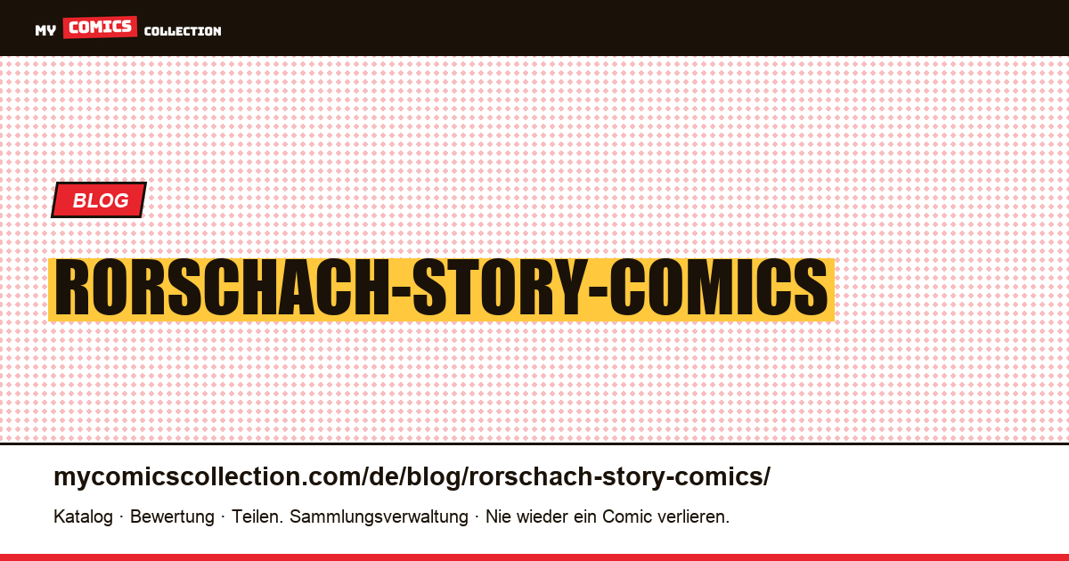 Rorschach-Story-Comics — Artikelillustration