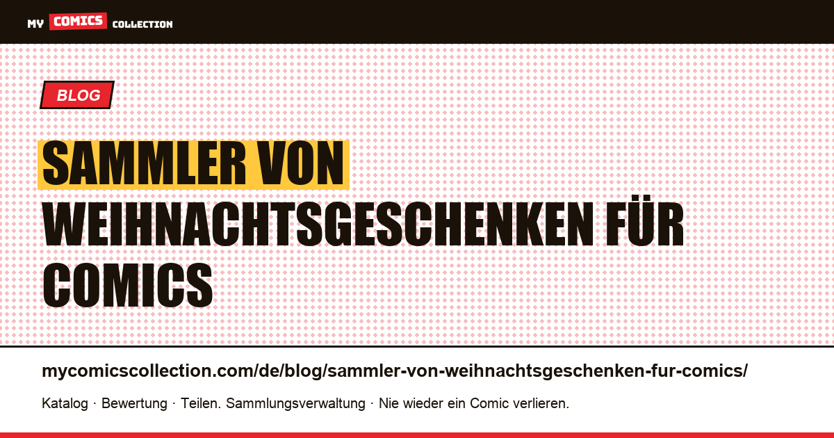 Sammler von Weihnachtsgeschenken für Comics — Artikelillustration