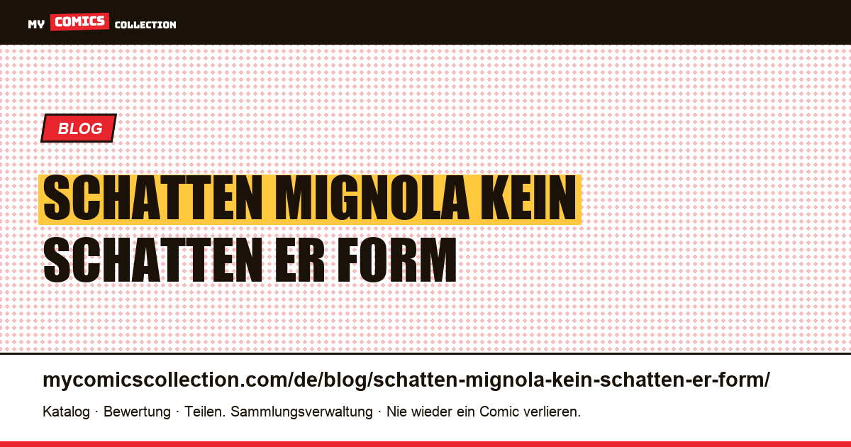 Der Schatten in Mignola ist kein Schatten, er ist eine Form — Artikelillustration