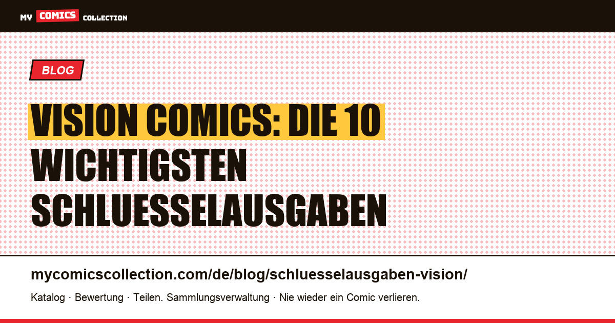 Numeros-cles Vision : Top 10 wichtigste Ausgaben — Artikelillustration