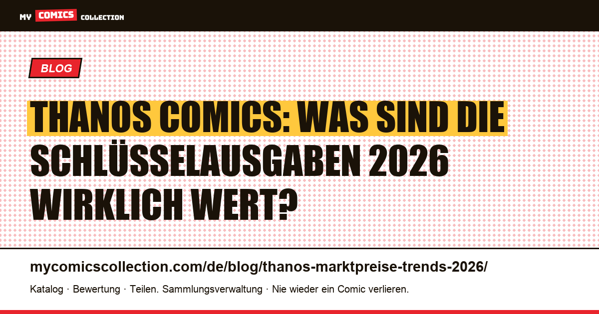 Thanos 2026: reale Marktpreise und Trends — Artikelillustration