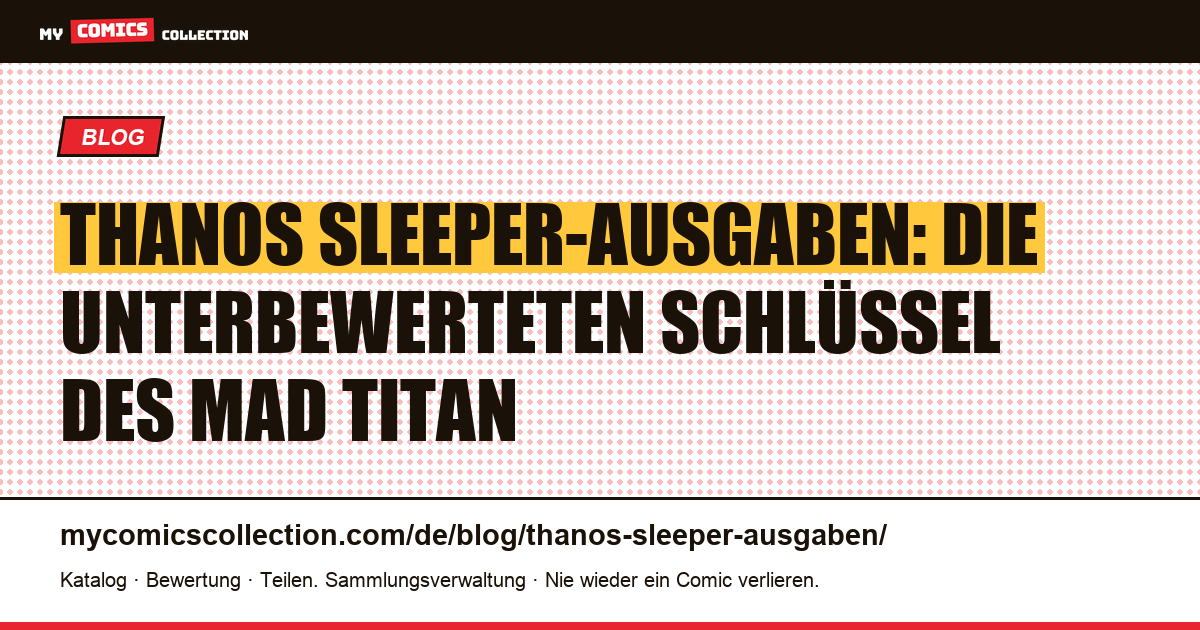 Thanos: die sekundären Ausgaben, die einen Blick wert sind — Artikelillustration