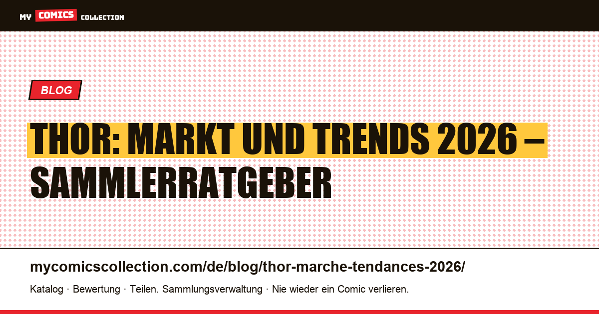 Thor: Markt und Trends 2026 — Artikelillustration