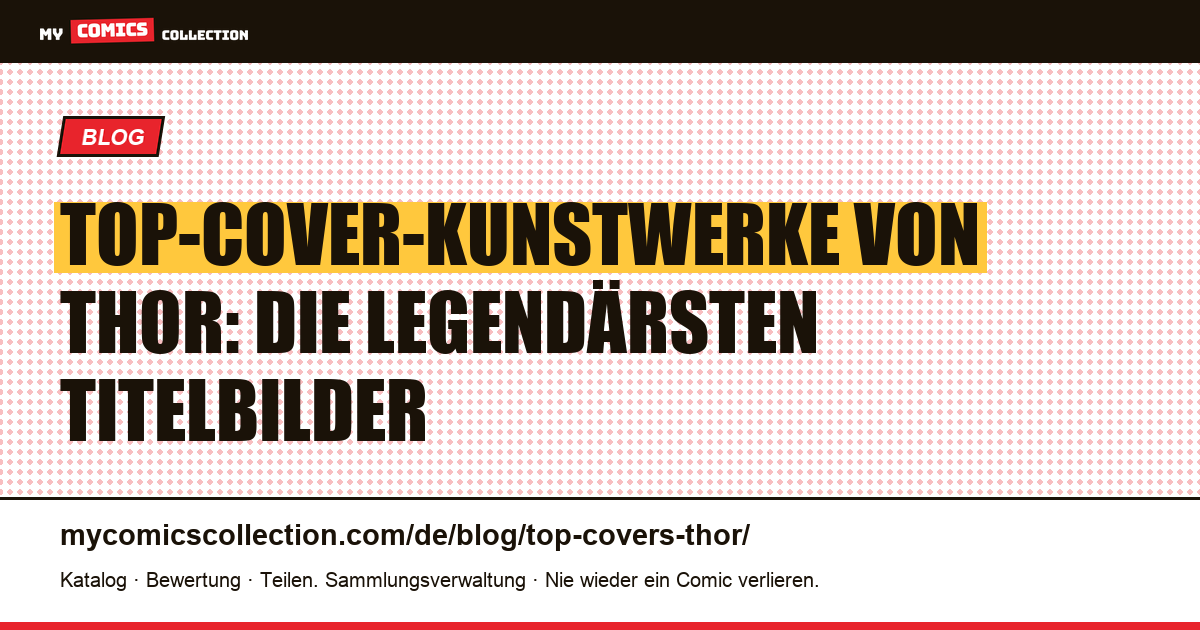 Top Covers Thor — Artikelillustration