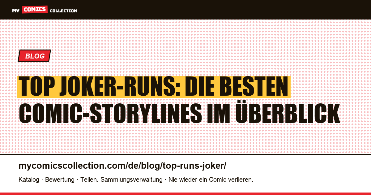 Top-Runs mit dem Joker — Artikelillustration