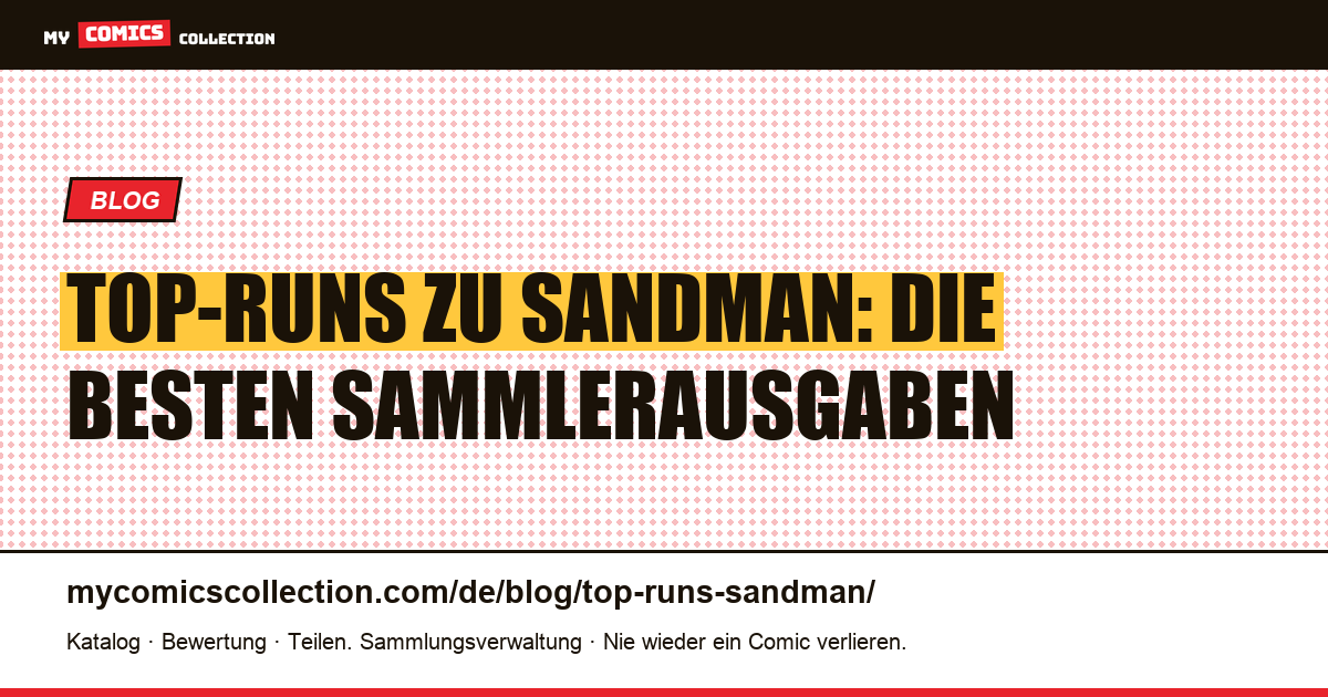Top-Runs zu Sandman — Artikelillustration