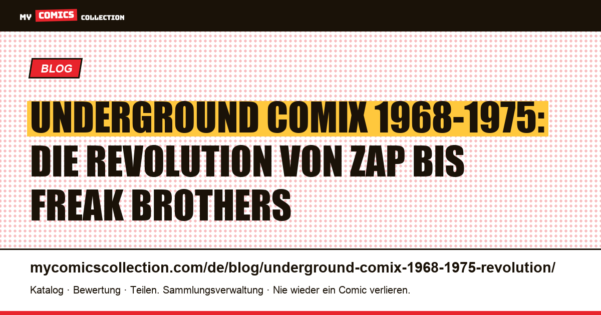 Underground Comix 1968-1975: die Comic-Revolution von San Francisco — Artikelillustration