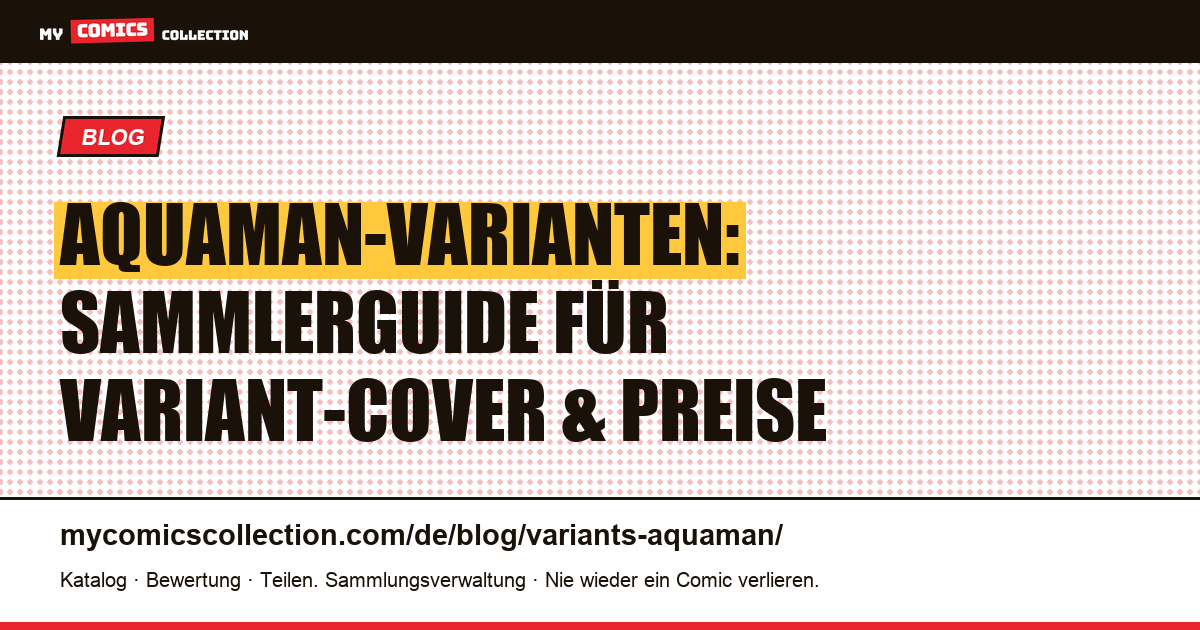 Aquaman-Varianten — Artikelillustration