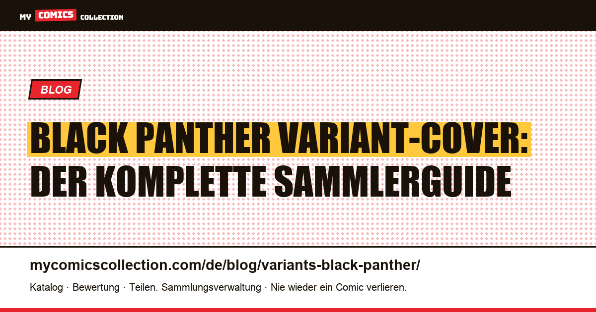 Variant-Cover von Black Panther — Artikelillustration