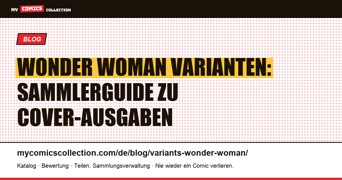 Wonder Woman Varianten — Artikelillustration