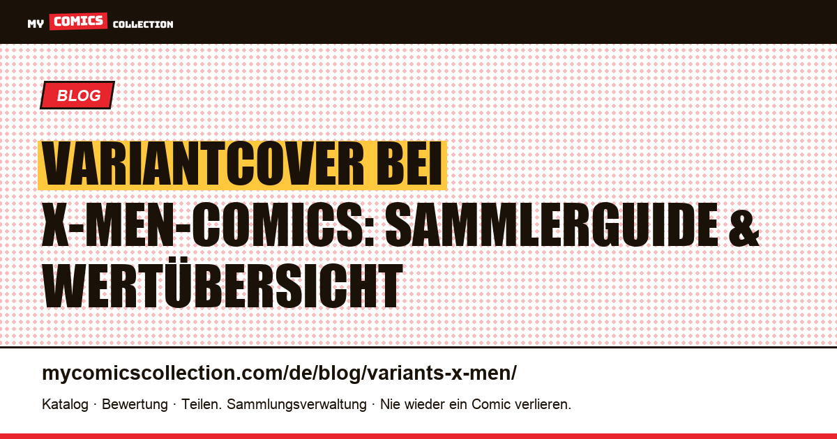 Variantcover der X-Men-Comics — Artikelillustration