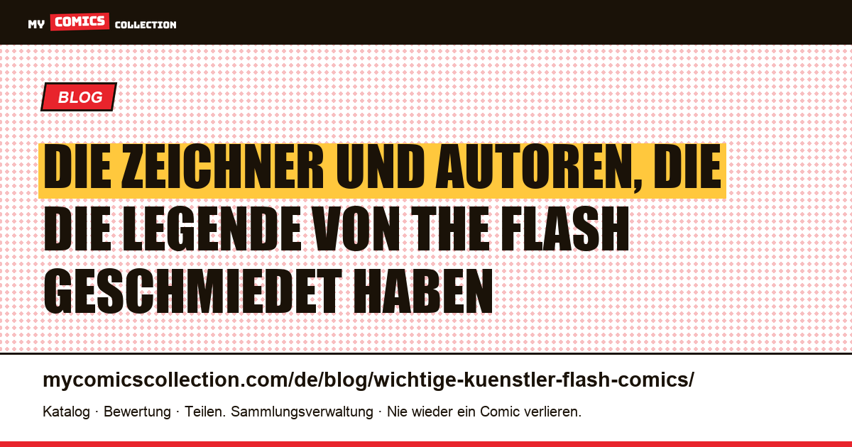 Die Kreativen, die The Flash geprägt haben — Artikelillustration