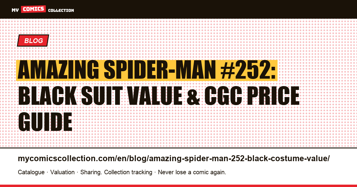 Amazing Spider-Man #252: Black Symbiote Suit — CGC Values, Variants & Collector's Guide — article illustration