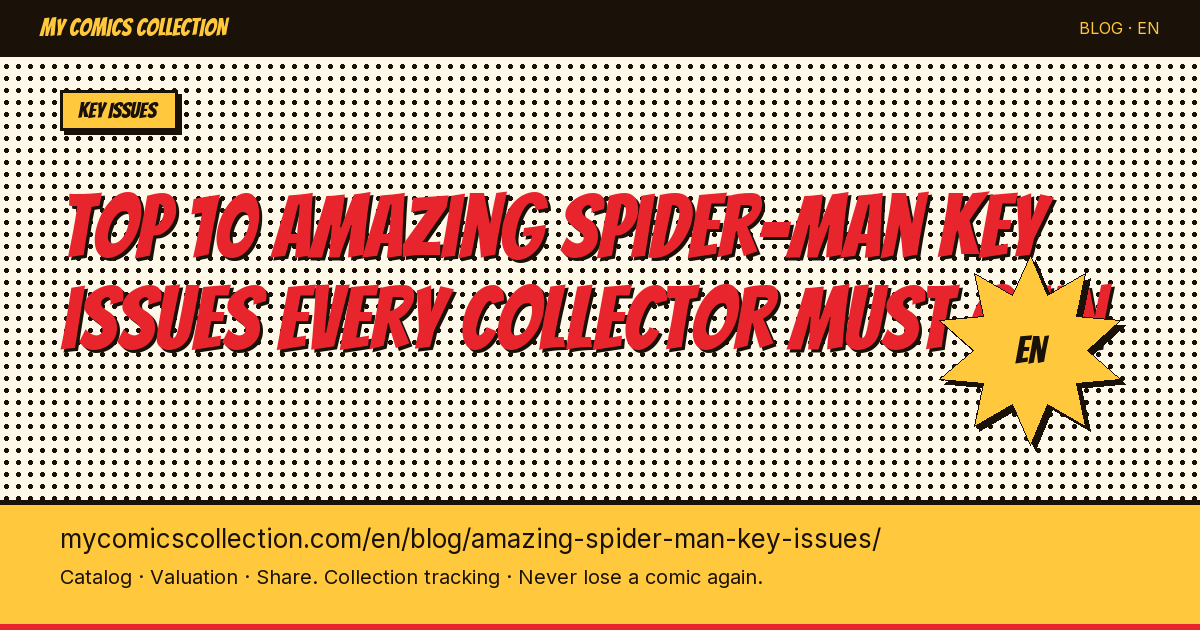Top 10 Amazing Spider-Man key issues — article illustration