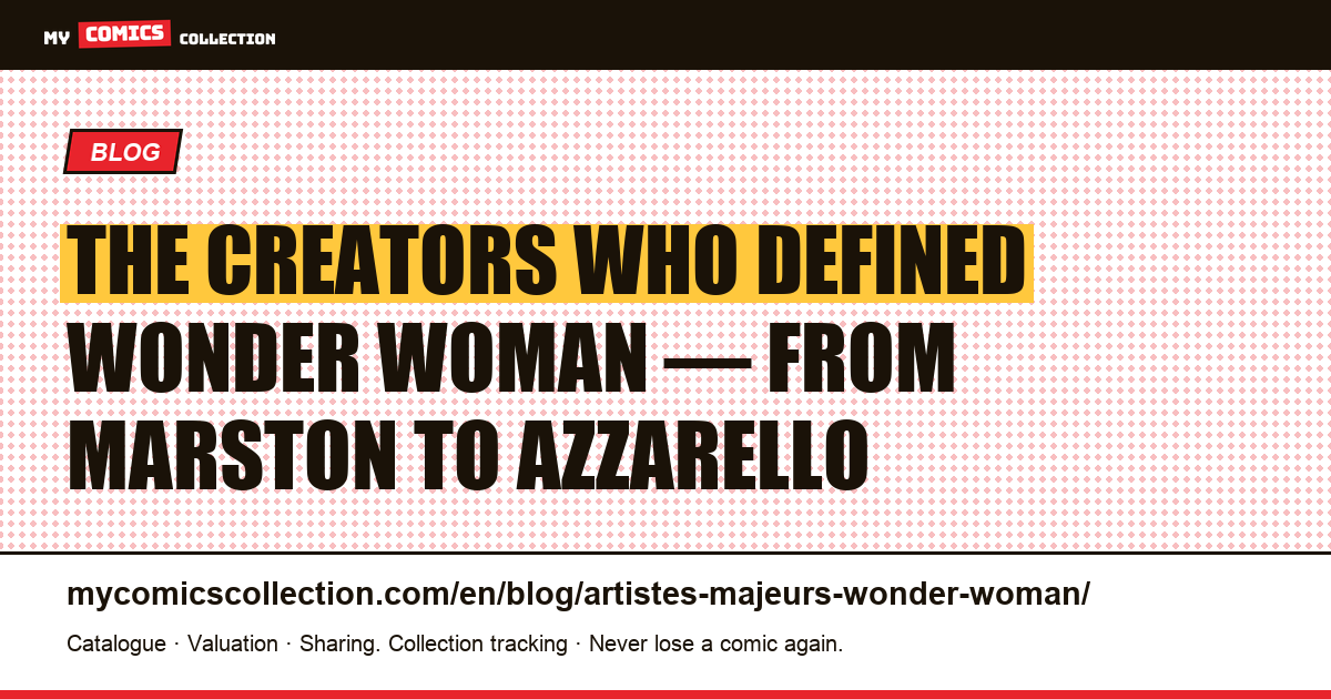The major artists who shaped Wonder Woman — article illustration