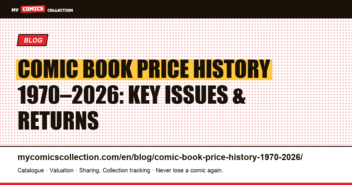 Comic Book Price History 1970–2026: Key Issues, Cycles, and Real Returns — article illustration