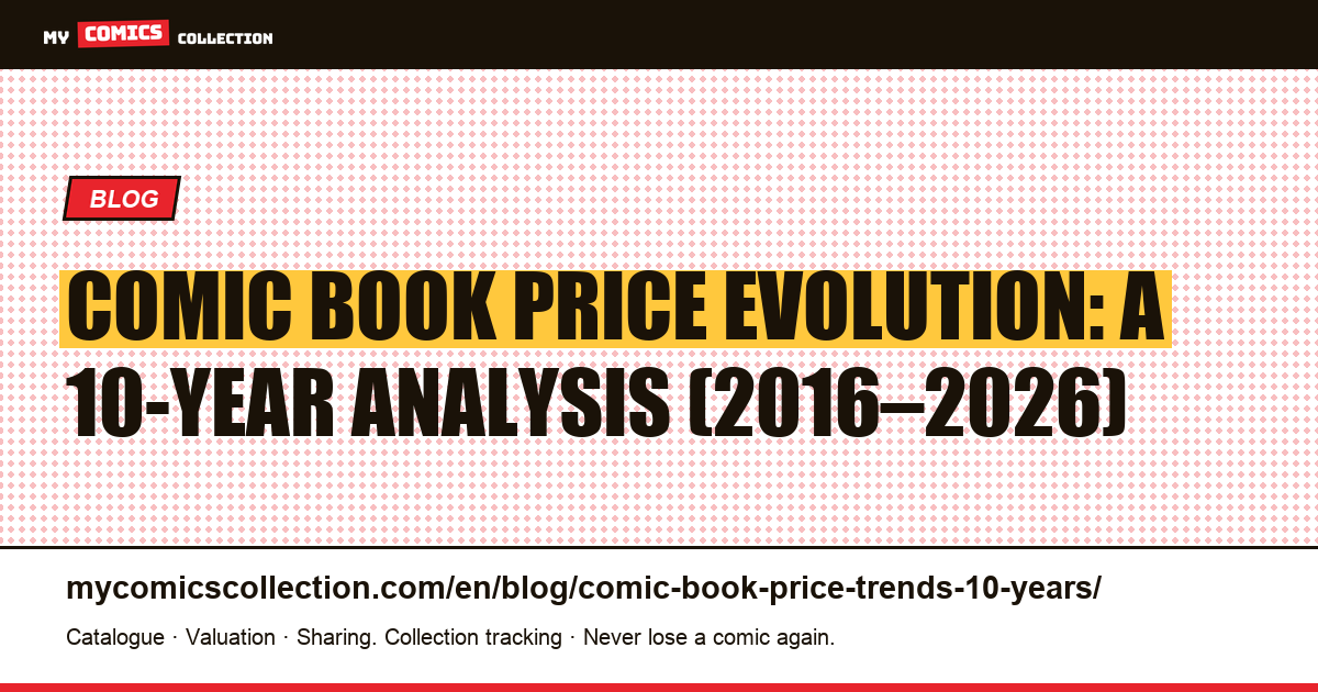 Comic Book Price Evolution Over 10 Years: The Complete 2016–2026 Market Analysis — article illustration