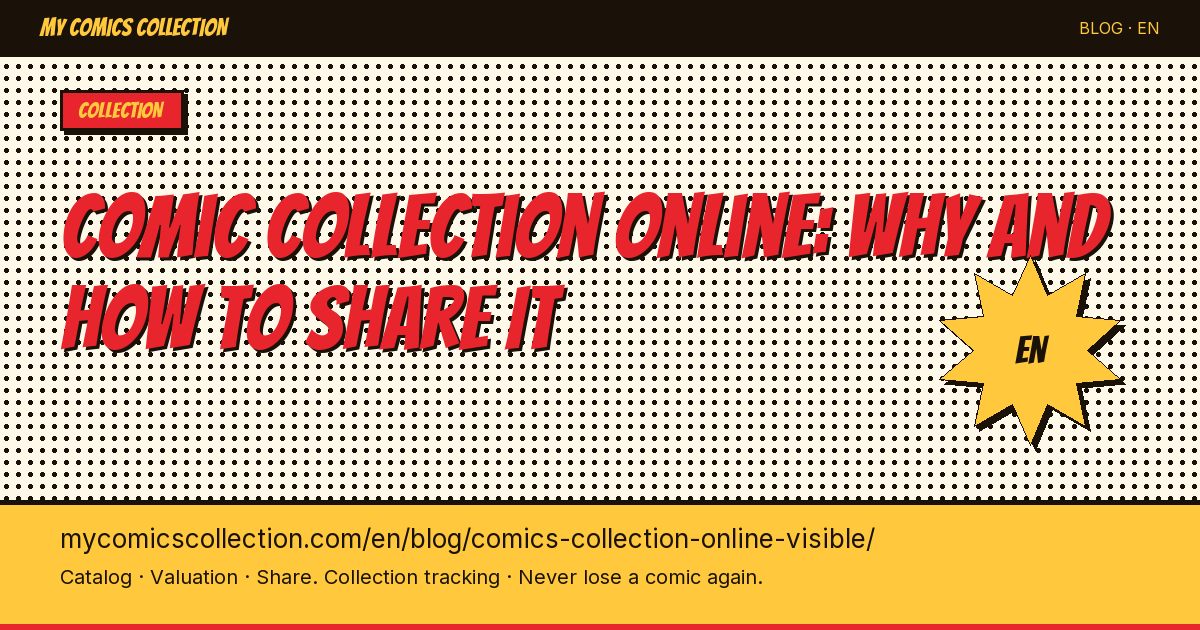 Making your comic collection visible online: why and how — article illustration
