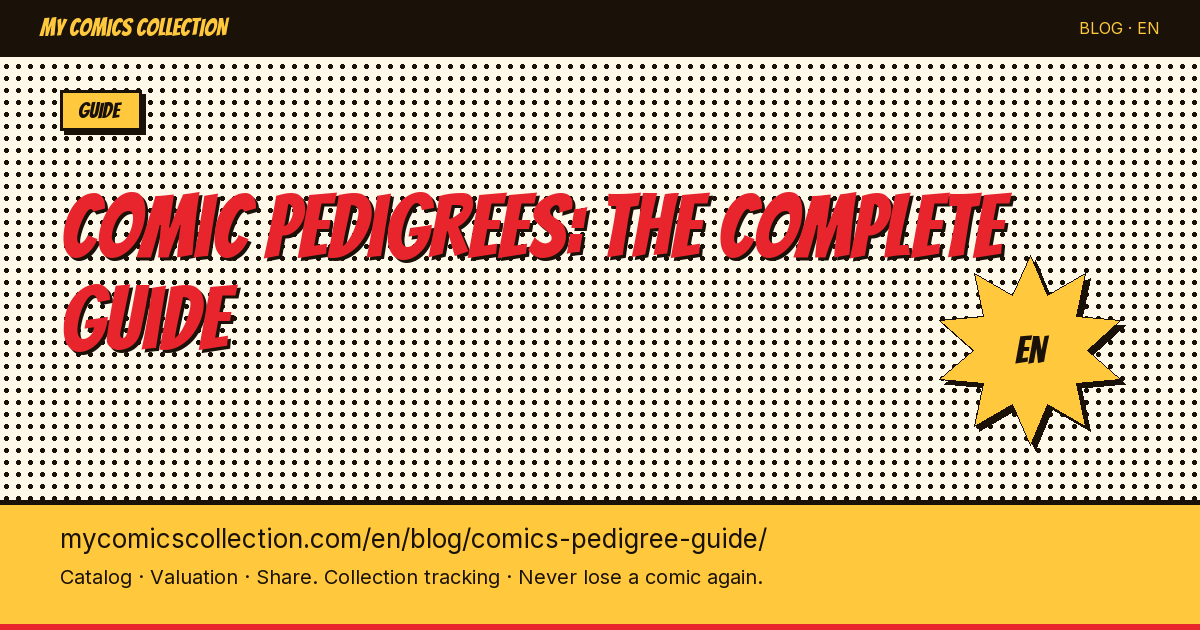 Comic pedigrees: the complete guide — article illustration