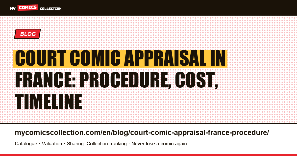 Court-Ordered Comic Book Appraisal in France: The Full Procedure — article illustration