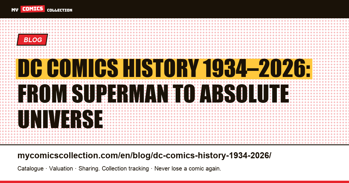 DC Comics History 1934–2026: From National Allied Publications to the Absolute Universe — article illustration