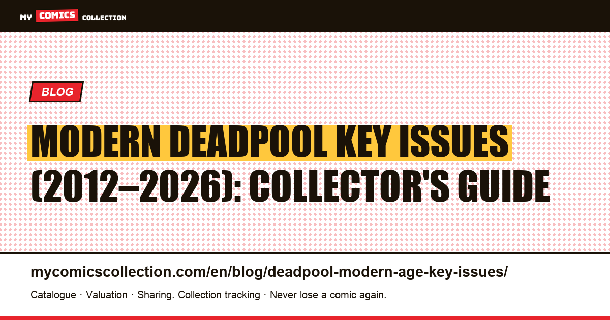 Modern Deadpool Key Issues (2012–2026): The Complete Collector's Guide — article illustration