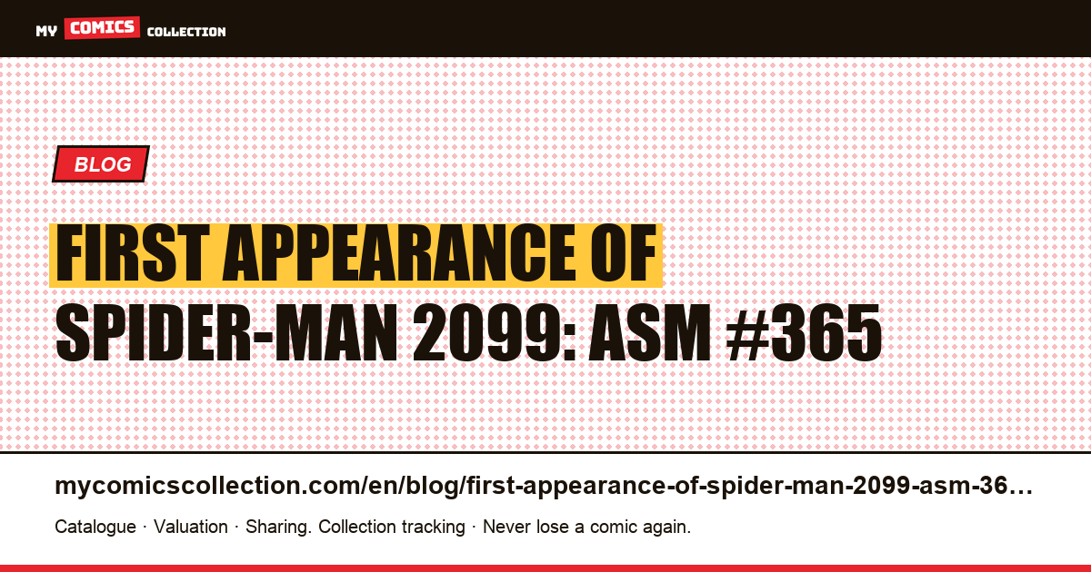 First appearance of Spider-Man 2099: ASM #365 — article illustration