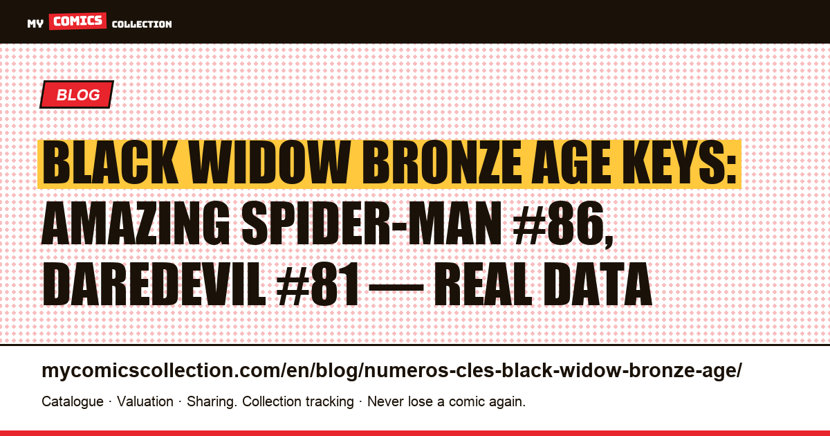 Black Widow: Bronze Age key issues — article illustration