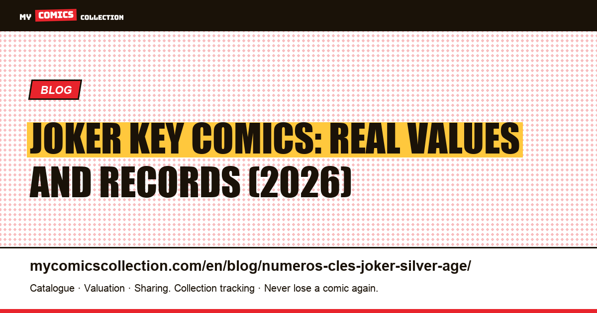 Joker Key Issues: from Golden Age Origins to the Bronze Age Return — article illustration