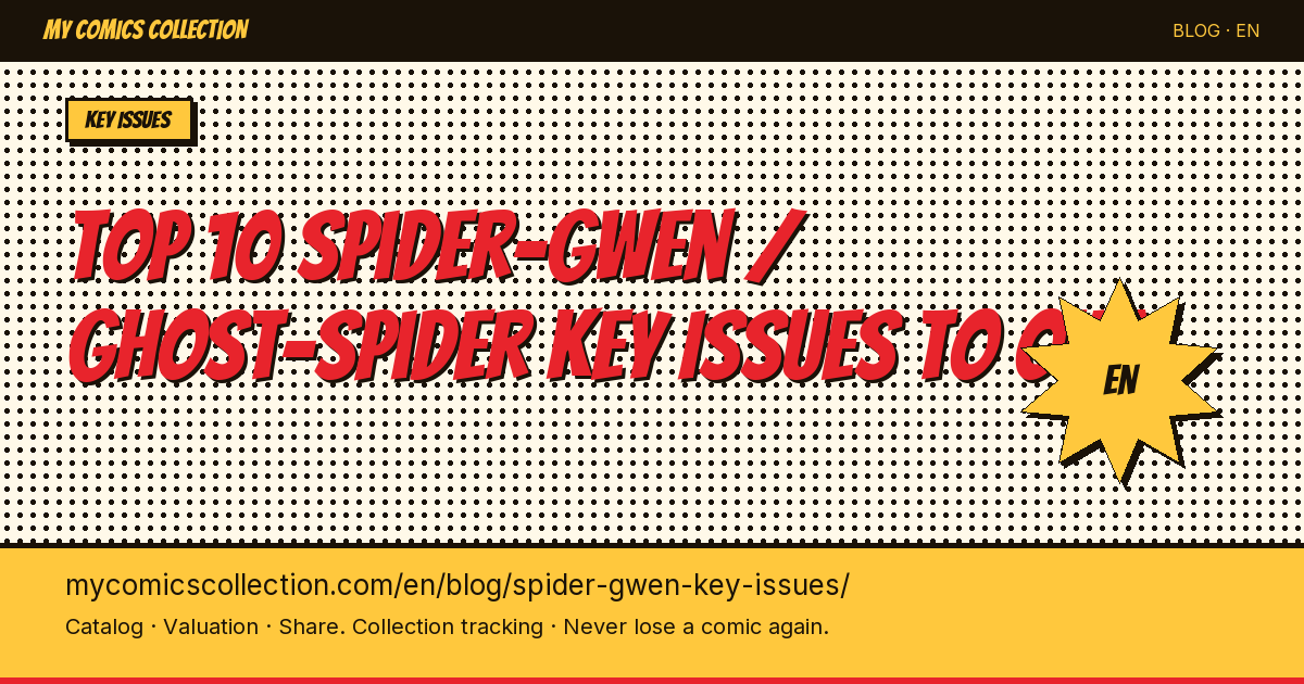 Top 10 Spider-Gwen / Ghost-Spider Key Issues to Own — article illustration
