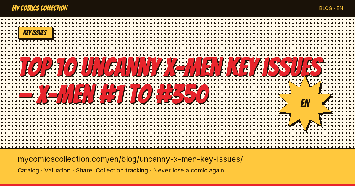 Top 10 essential Uncanny X-Men Vol. 1 key issues — article illustration