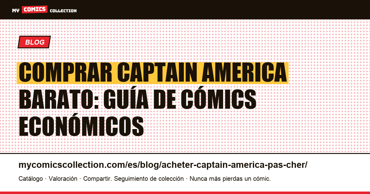 Comprar Captain America barato — ilustración del artículo