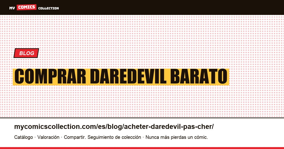 Comprar Daredevil barato — ilustración del artículo