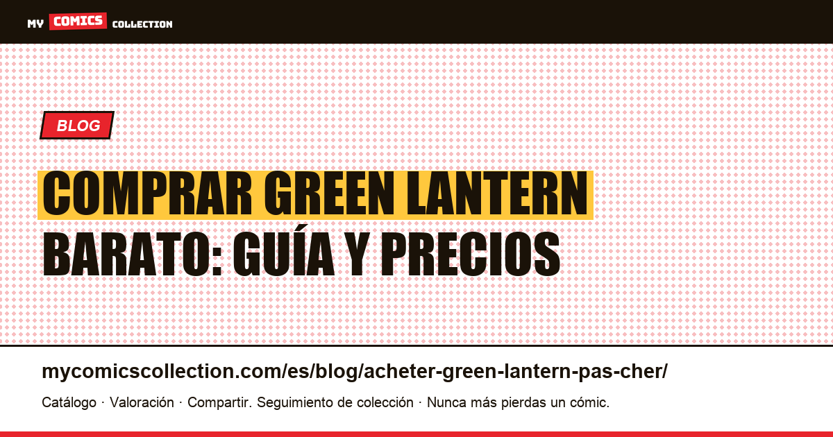 Comprar Green Lantern barato — ilustración del artículo