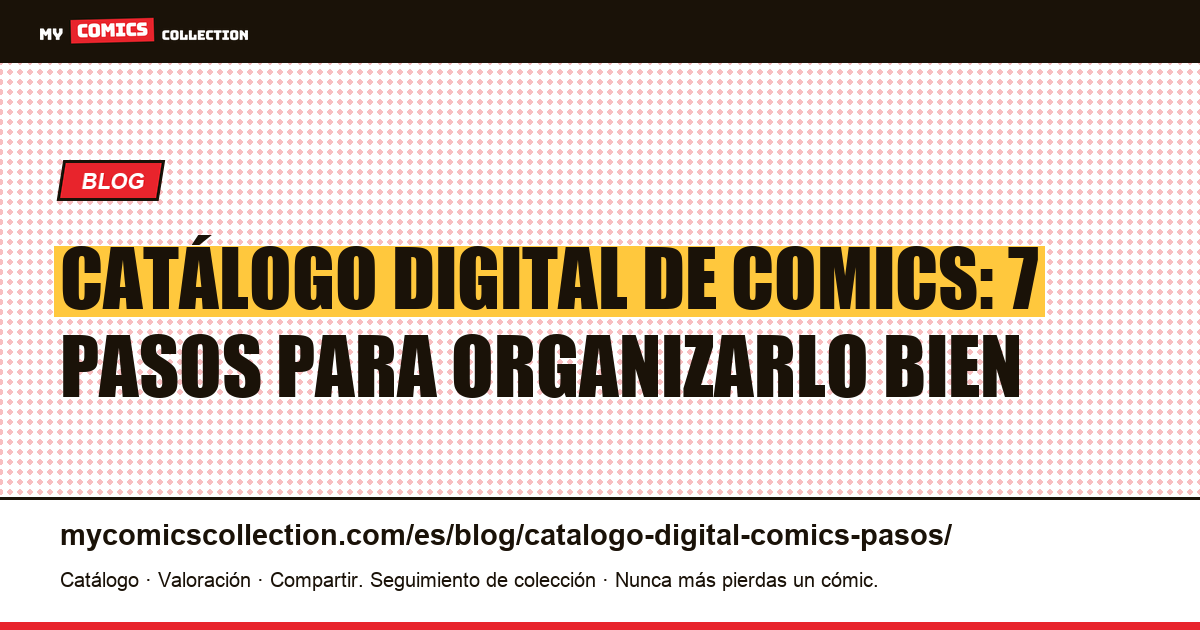 Cómo crear un catálogo digital de comics en 7 pasos — ilustración del artículo