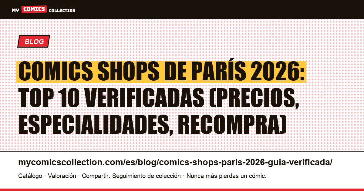 Las mejores tiendas de cómics de París en 2026: guía verificada — ilustración del artículo