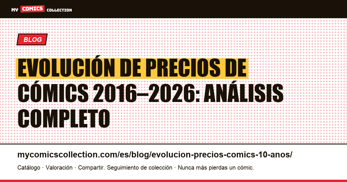 Evolución de precios de los cómics en 10 años: análisis completo — ilustración del artículo