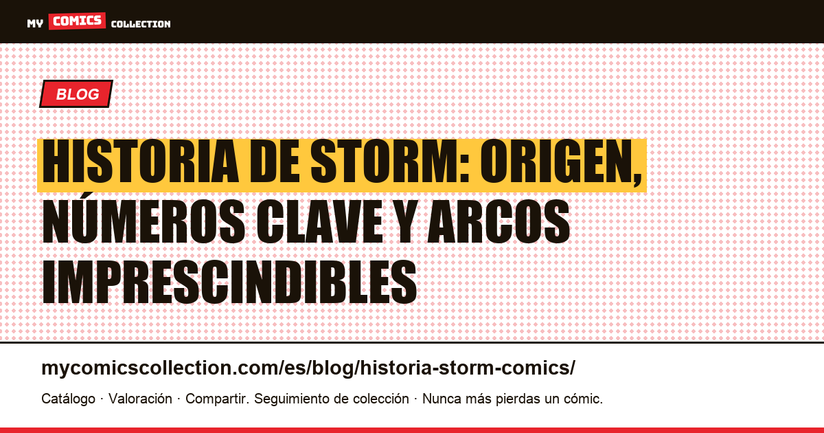 Historia de Storm en los cómics — ilustración del artículo