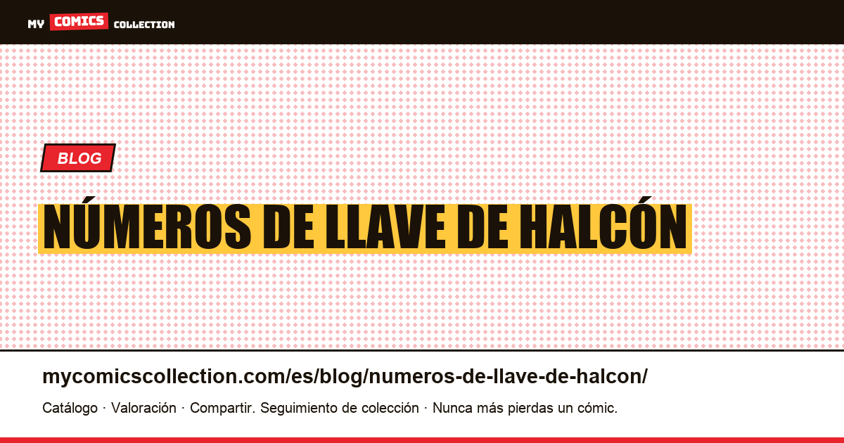 números de llave de halcón — ilustración del artículo