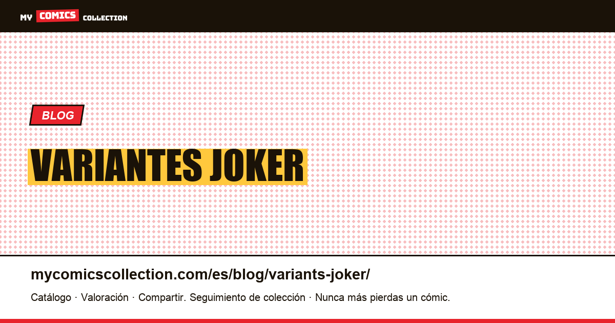 Variantes Joker — ilustración del artículo