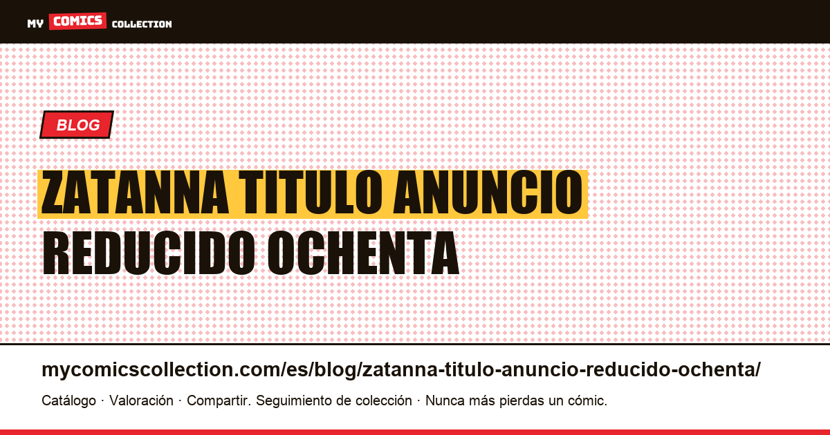 Zatanna: el título del anuncio reducido a ochenta caracteres — ilustración del artículo