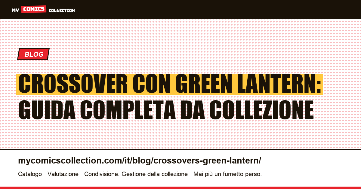Crossover con Green Lantern — illustrazione articolo
