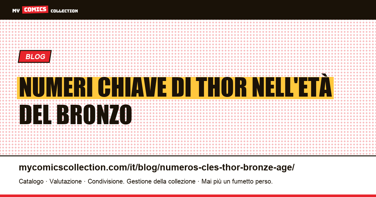Numeri chiave di Thor nell'Età del Bronzo — illustrazione articolo