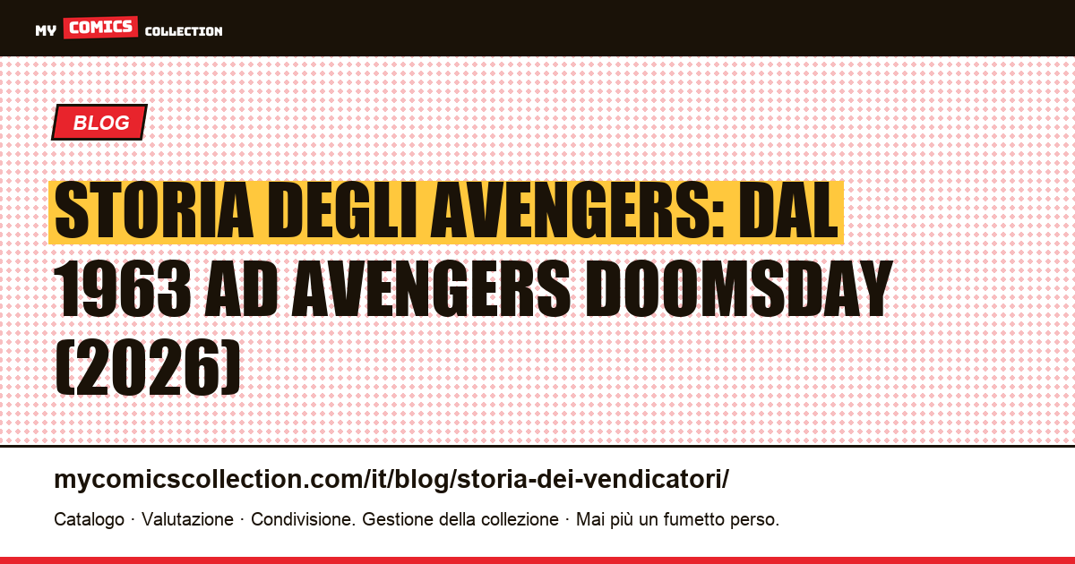 Storia degli Avengers: dal 1963 ad Avengers Doomsday (2026) — illustrazione articolo