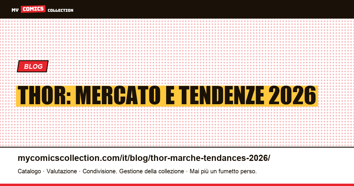 Thor: mercato e tendenze 2026 — illustrazione articolo