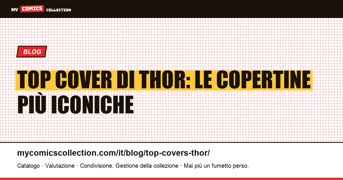 Le migliori cover di Thor — illustrazione articolo