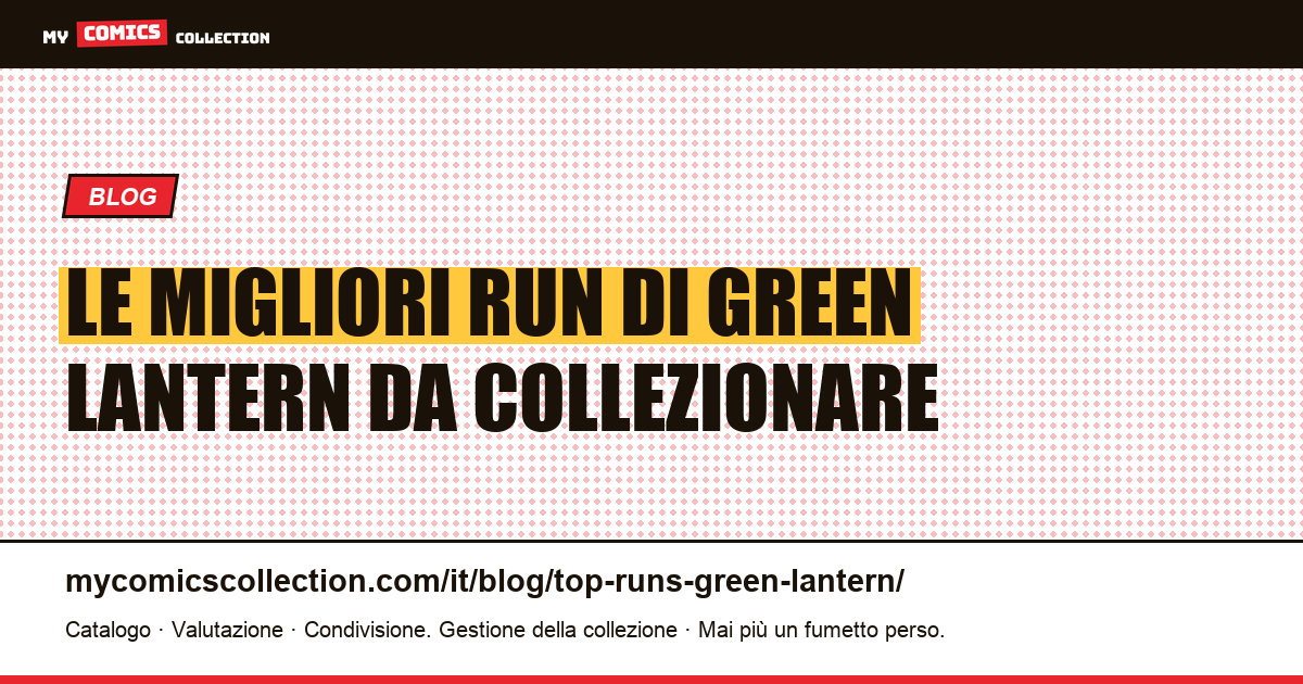 Le migliori run di Green Lantern — illustrazione articolo